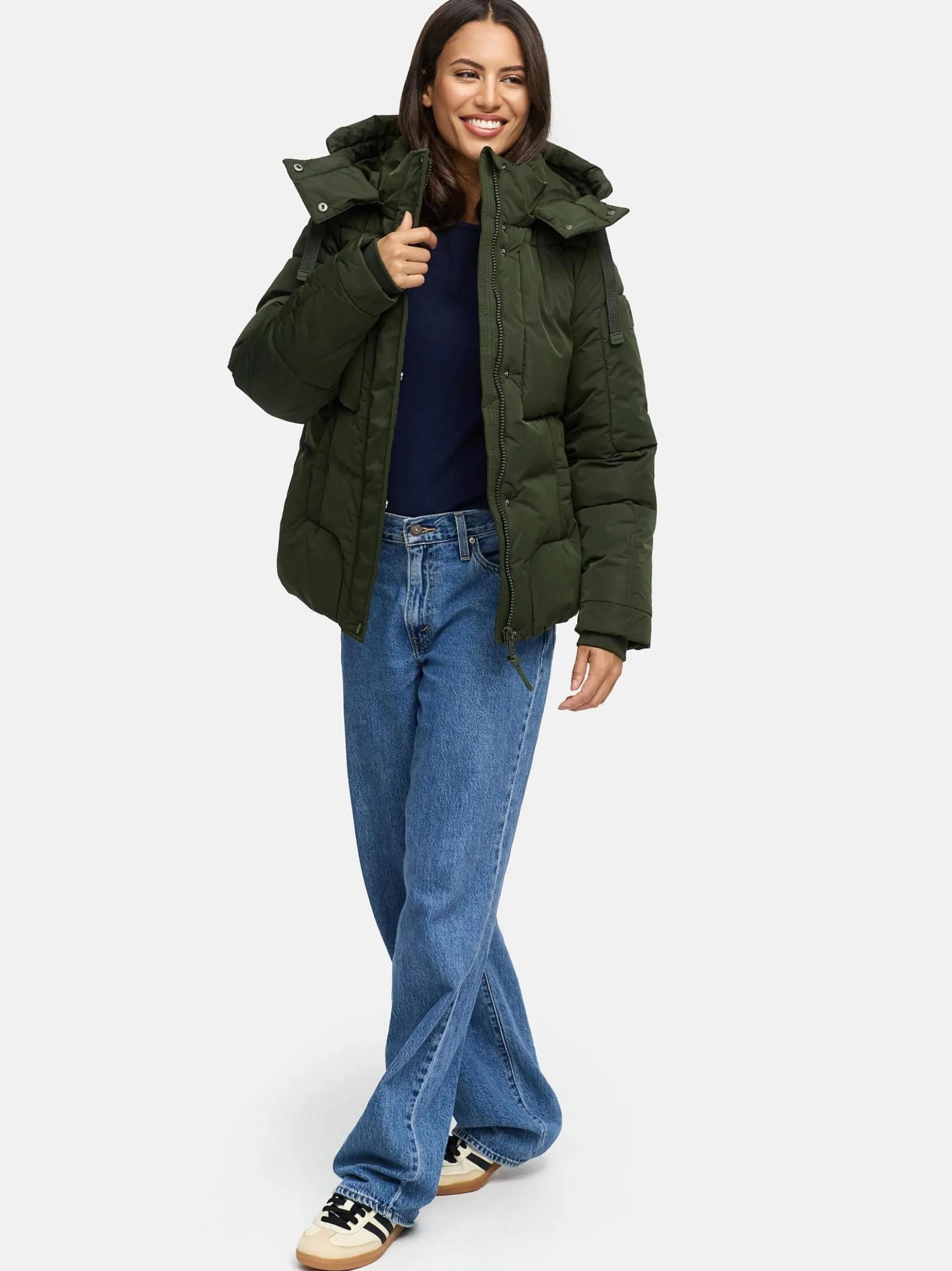 Navahoo Damen Steppjacke - Zauberlicht 14 in oliv