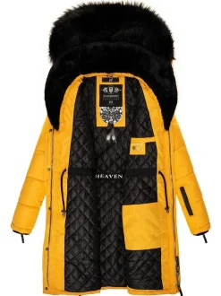 Navahoo Damen Steppmantel - Sinja in schwarz