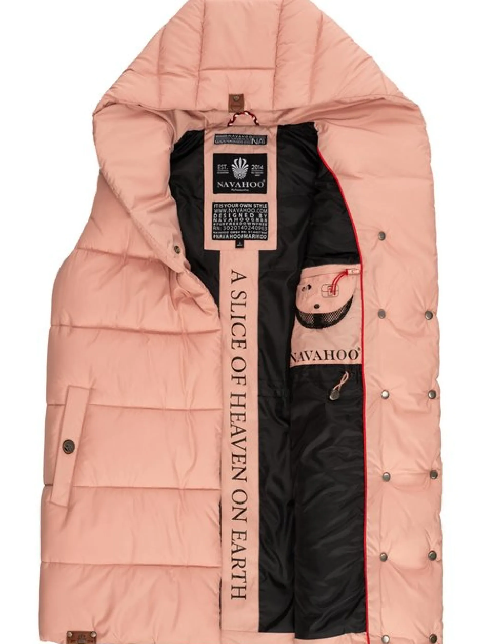 Navahoo Damen Steppweste - Madilynaa in rosa