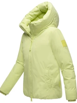 Navahoo Damen Winterjacke - Blütenlicht 14 in limone