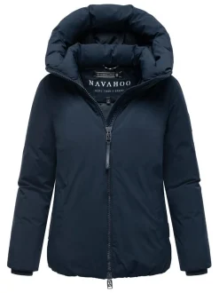 Navahoo Damen Winterjacke - Blütenlicht 14 in marine