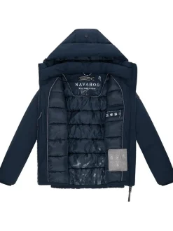 Navahoo Damen Winterjacke - Blütenlicht 14 in marine