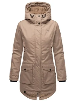 Navahoo Damen Winterjacke - Brinjaa in taupe
