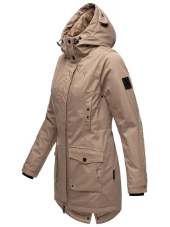 Navahoo Damen Winterjacke - Brinjaa in taupe