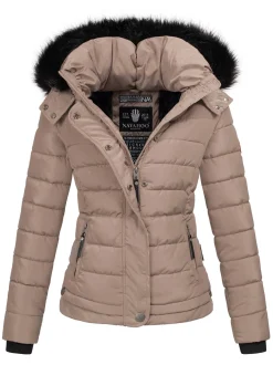 Navahoo Damen Winterjacke - Chloe in taupe
