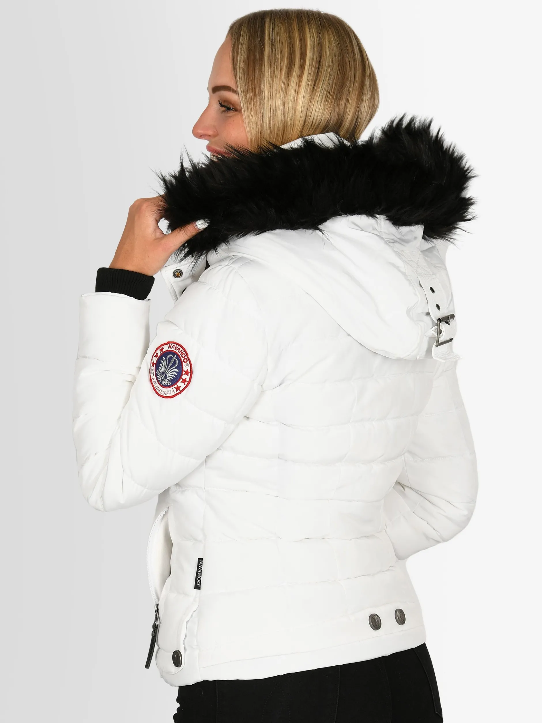 Navahoo Damen Winterjacke - Chloe in weiß