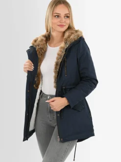 Navahoo Damen Winterjacke - Diamond in blau