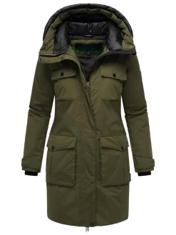 Navahoo Damen Winterjacke - Eissturm 14 in oliv