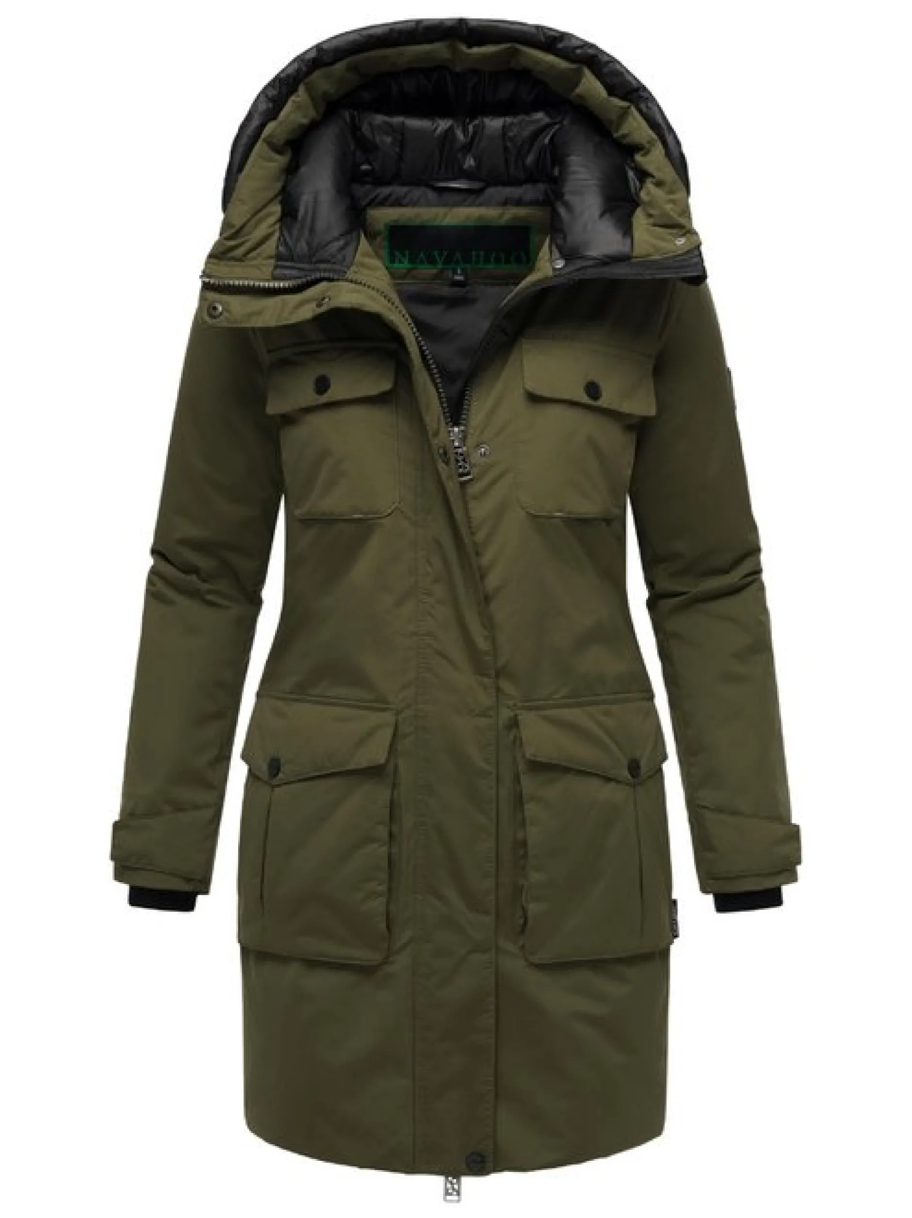 Navahoo Damen Winterjacke - Eissturm 14 in oliv