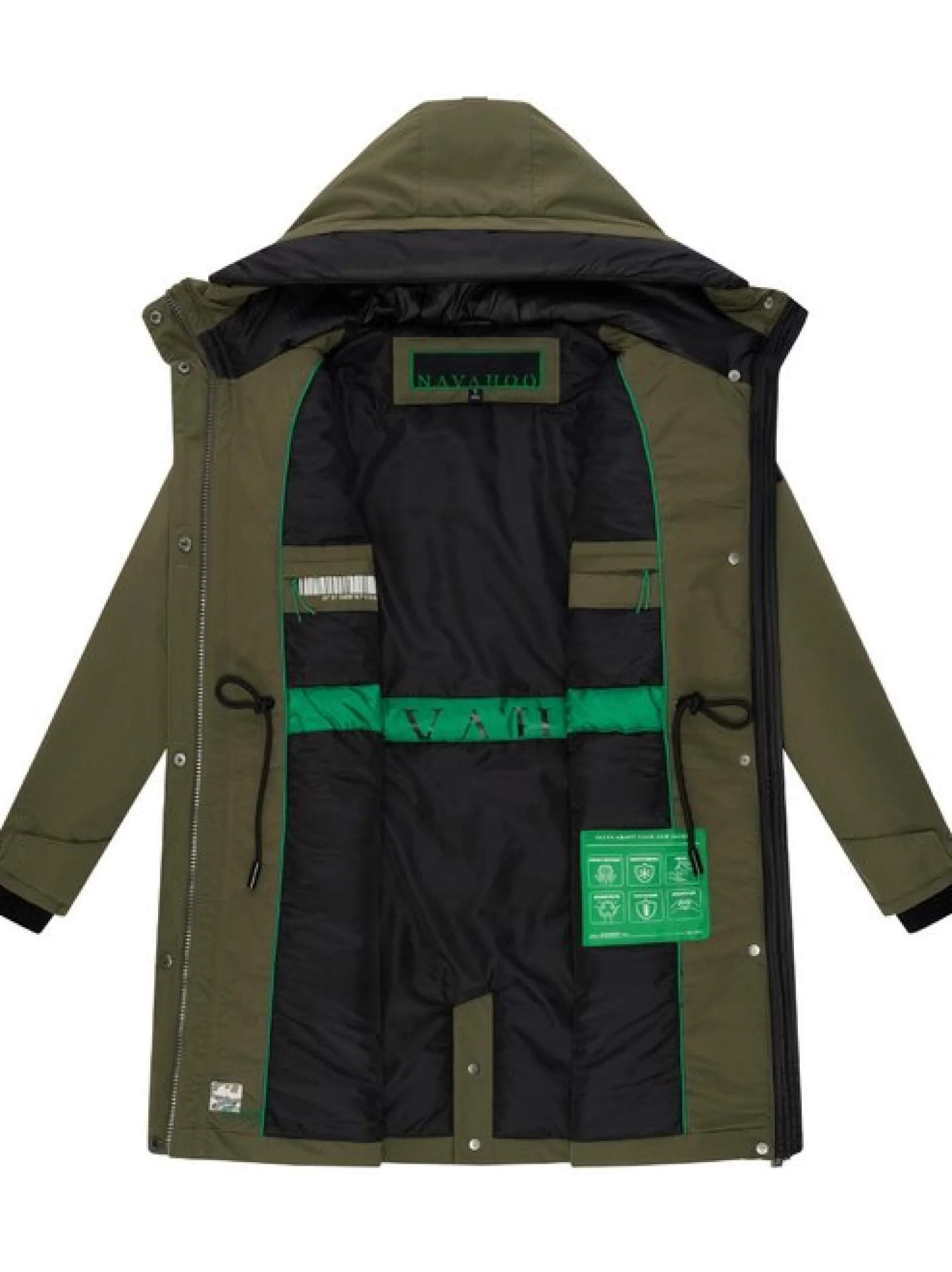 Navahoo Damen Winterjacke - Eissturm 14 in oliv