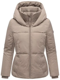 Navahoo Damen Winterjacke - Flüsterfee 14 in taupe