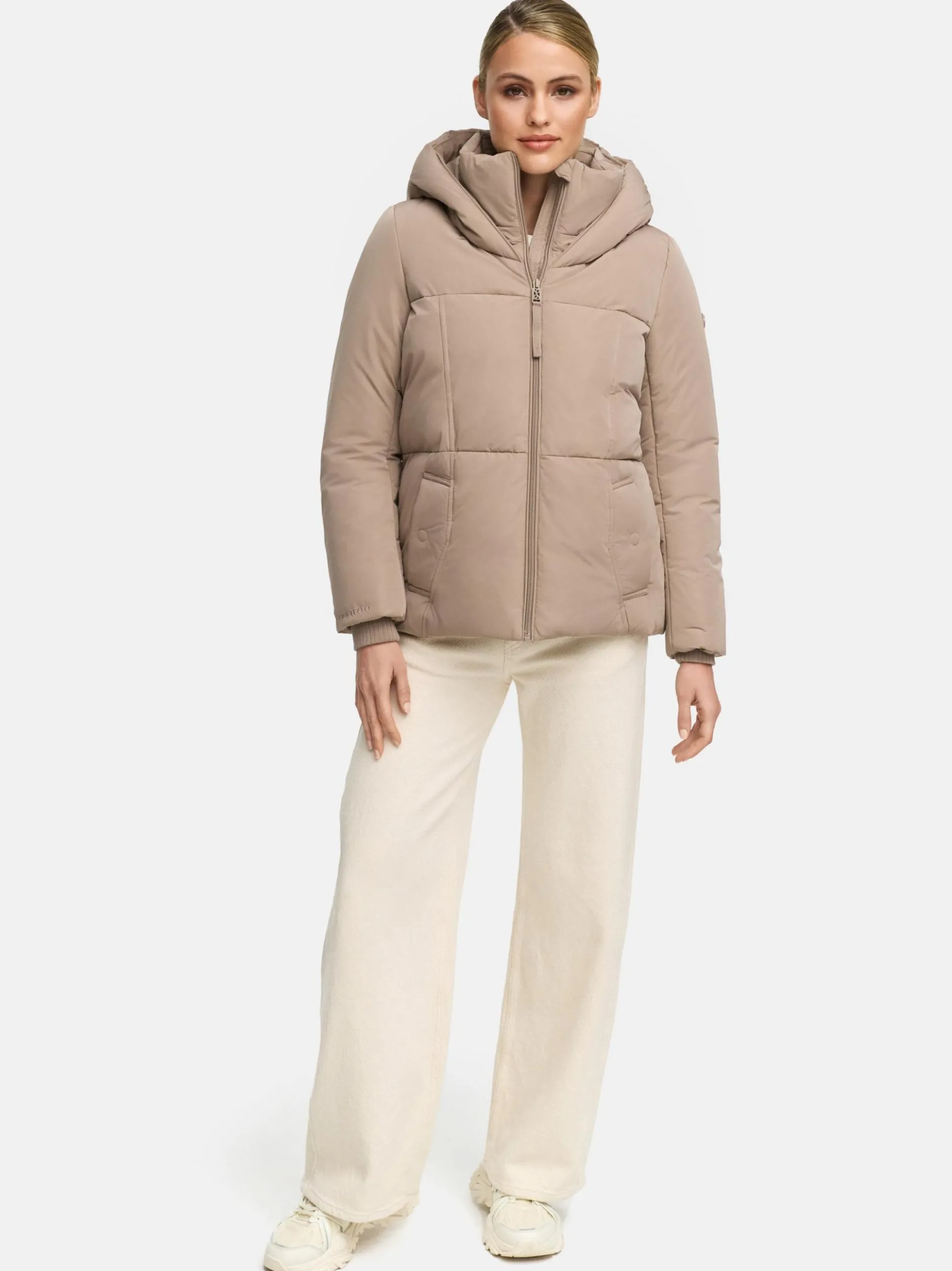 Navahoo Damen Winterjacke - Flüsterfee 14 in taupe
