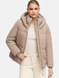 Navahoo Damen Winterjacke - Flüsterfee 14 in taupe