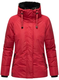Navahoo Damen Winterjacke - Frostii XIV in rot