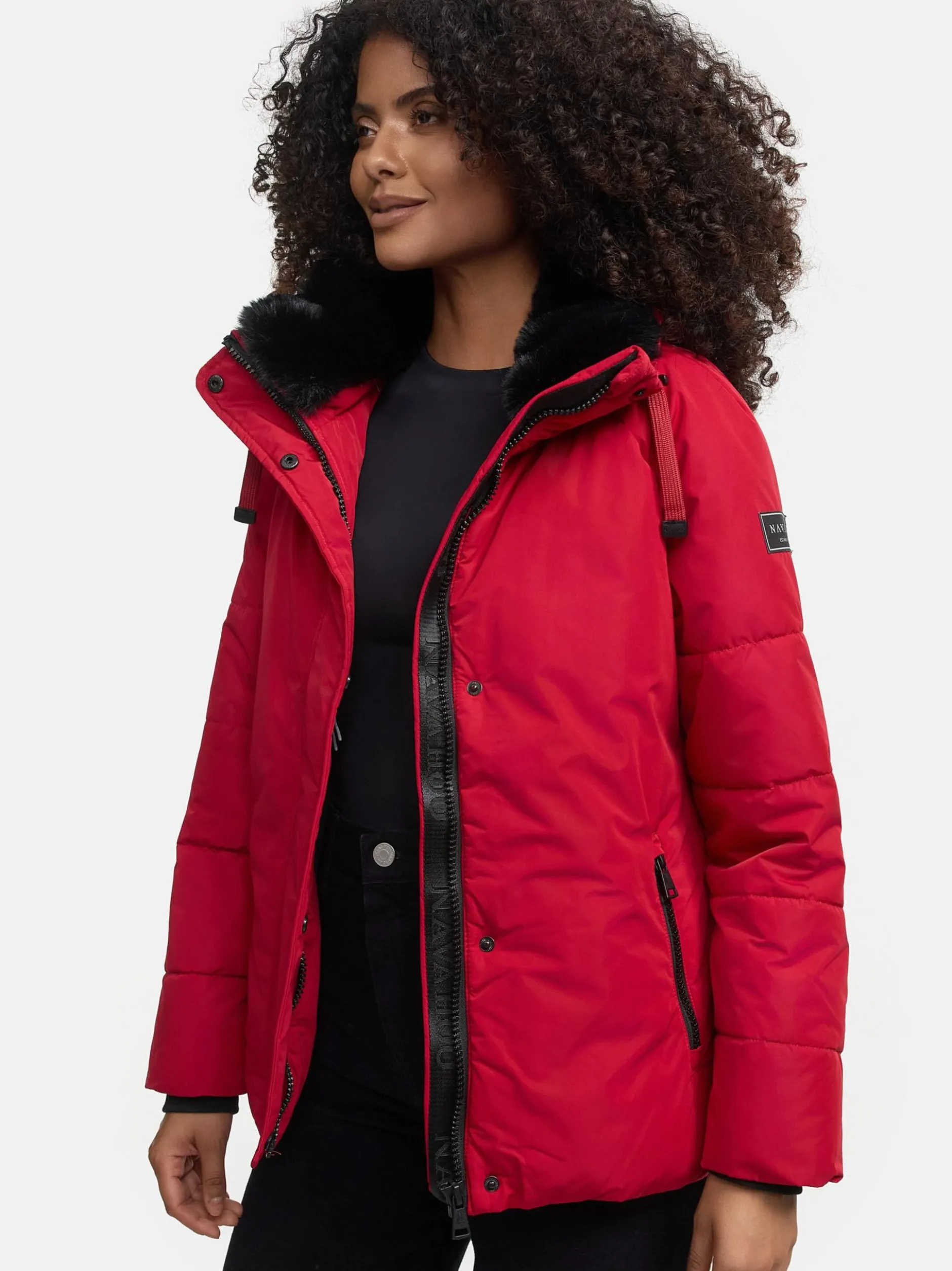 Navahoo Damen Winterjacke - Frostii XIV in rot