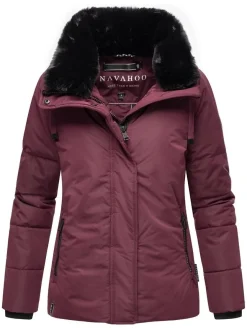 Navahoo Damen Winterjacke - Frostii XIV in aubergine