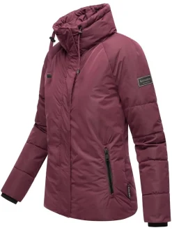 Navahoo Damen Winterjacke - Frostii XIV in aubergine
