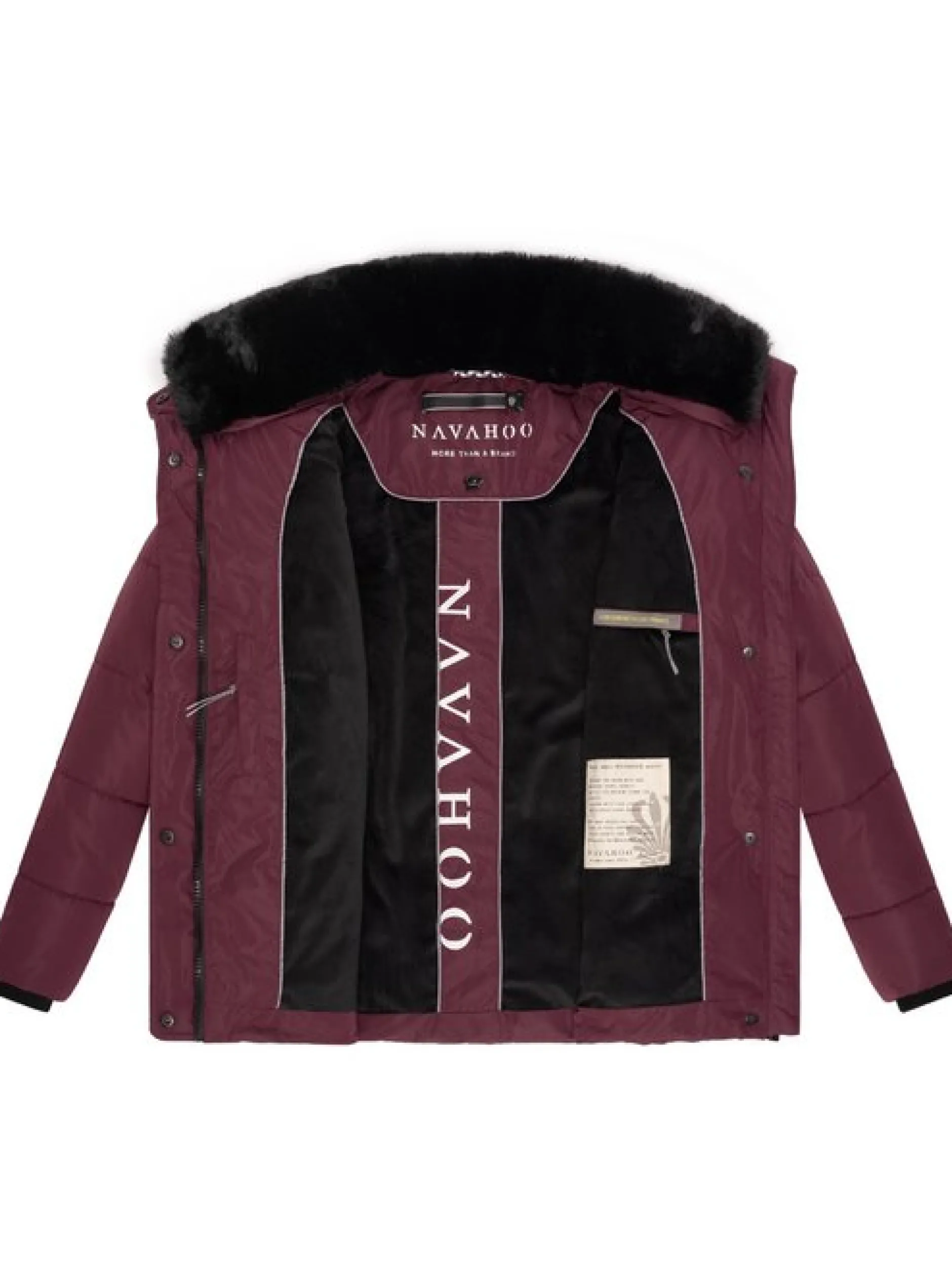 Navahoo Damen Winterjacke - Frostii XIV in aubergine