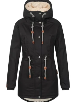 Navahoo Damen Winterjacke - Ireliaa in schwarz