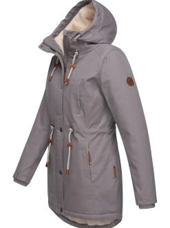 Navahoo Damen Winterjacke - Ireliaa in grau
