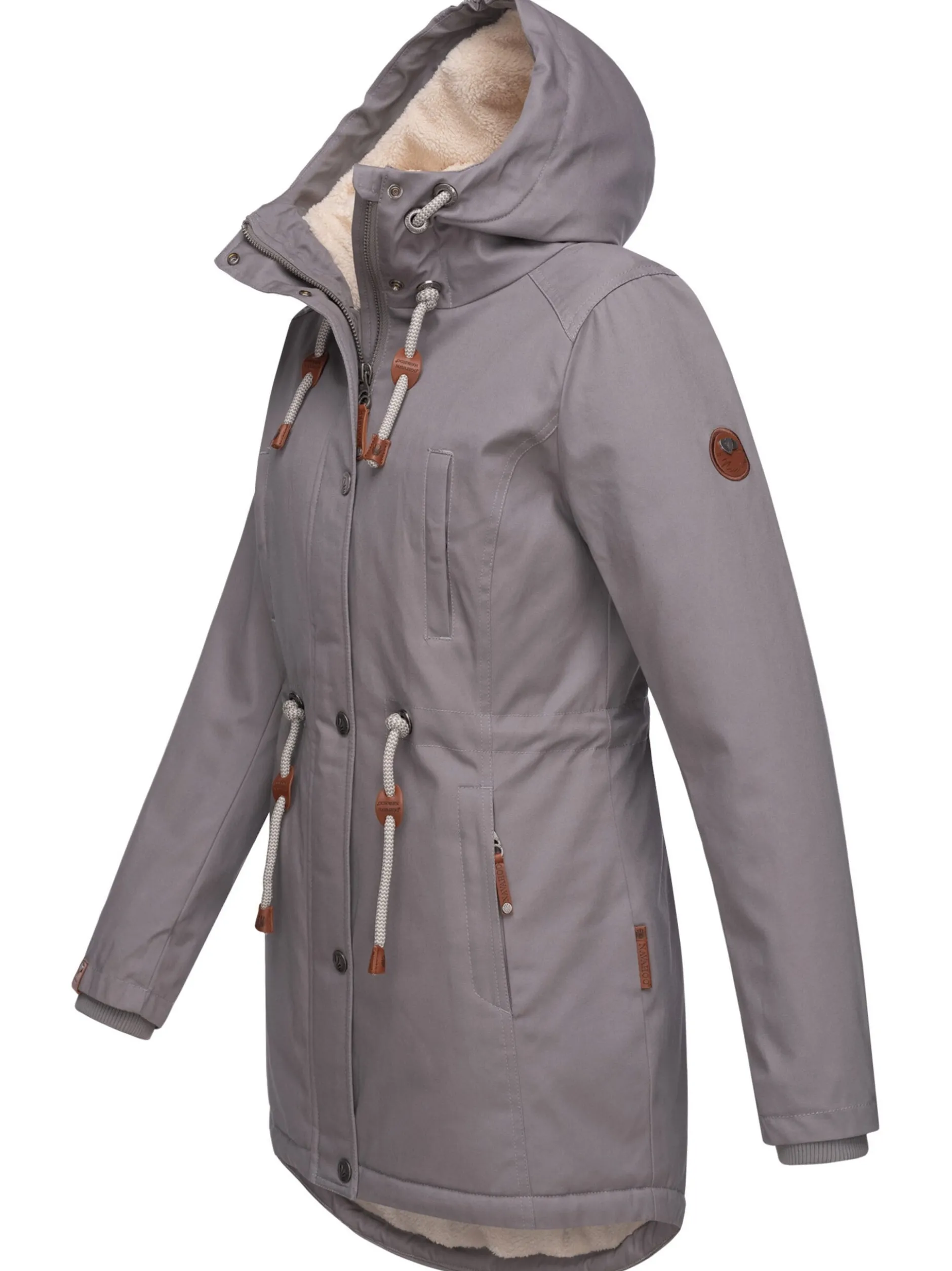 Navahoo Damen Winterjacke - Ireliaa in grau