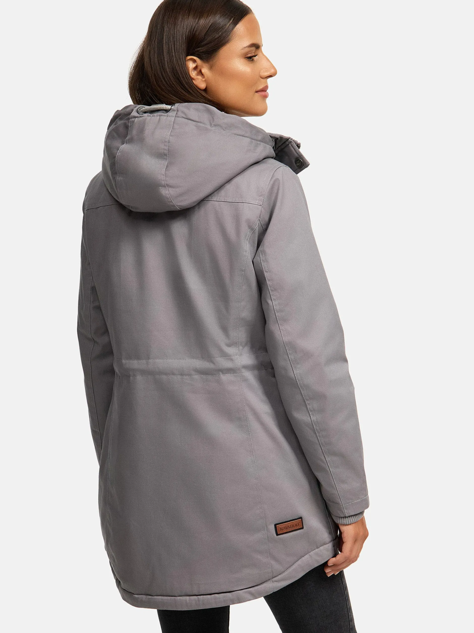 Navahoo Damen Winterjacke - Ireliaa in grau