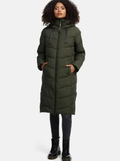 Navahoo Damen Winterjacke - Schmatzibär in oliv