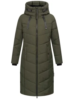 Navahoo Damen Winterjacke - Schmatzibär in oliv