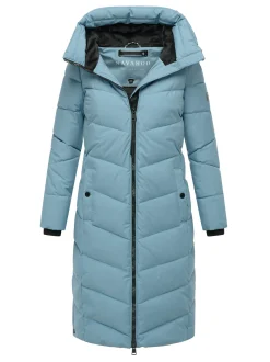 Navahoo Damen Winterjacke - Schmatzibär in blau