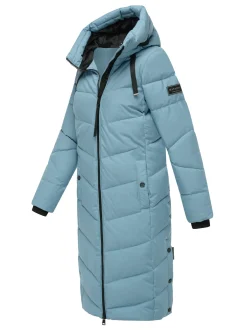 Navahoo Damen Winterjacke - Schmatzibär in blau
