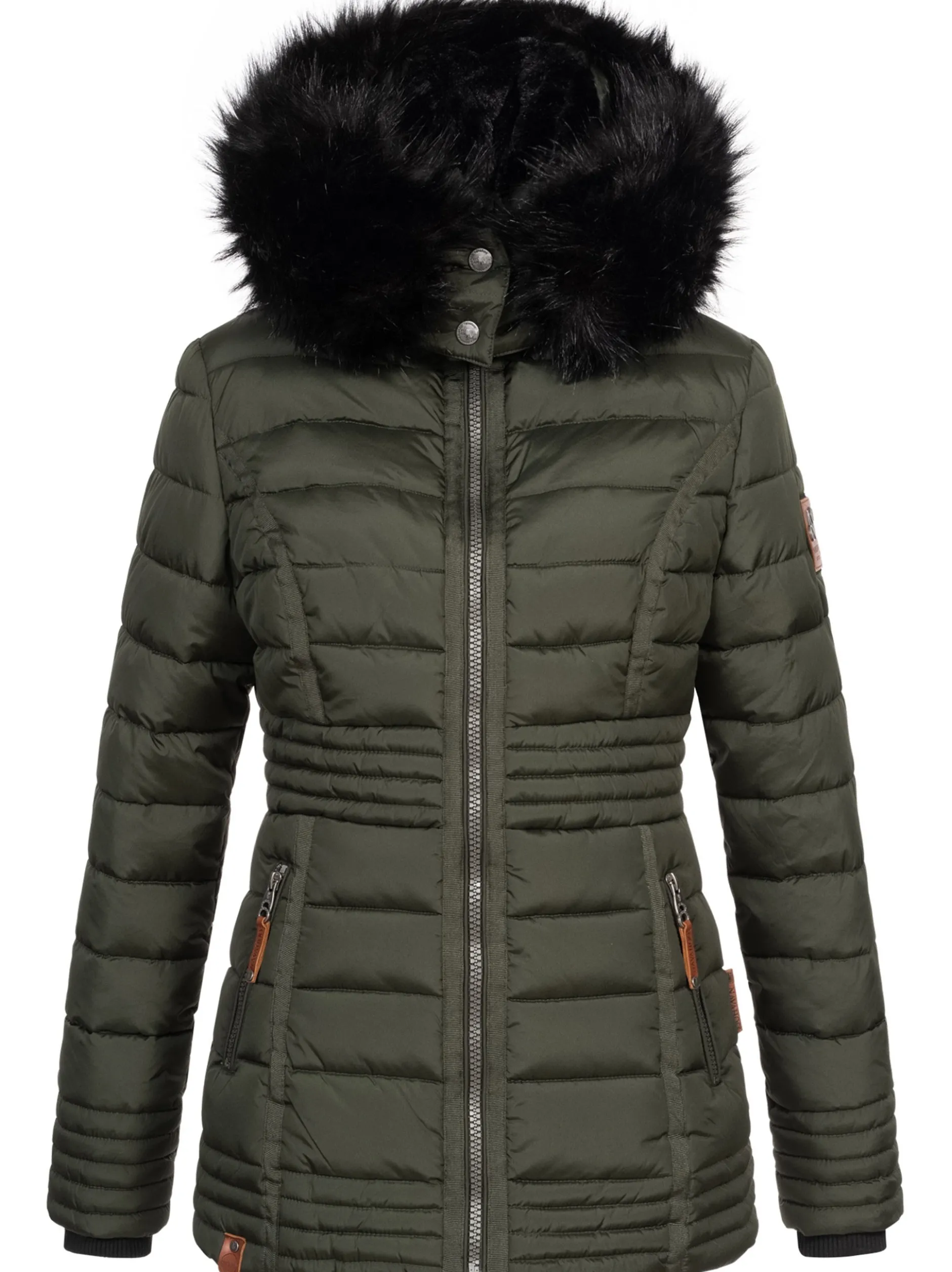 Navahoo Damen Winterjacke - Umay Pri in oliv