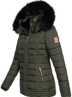 Navahoo Damen Winterjacke - Umay Pri in oliv
