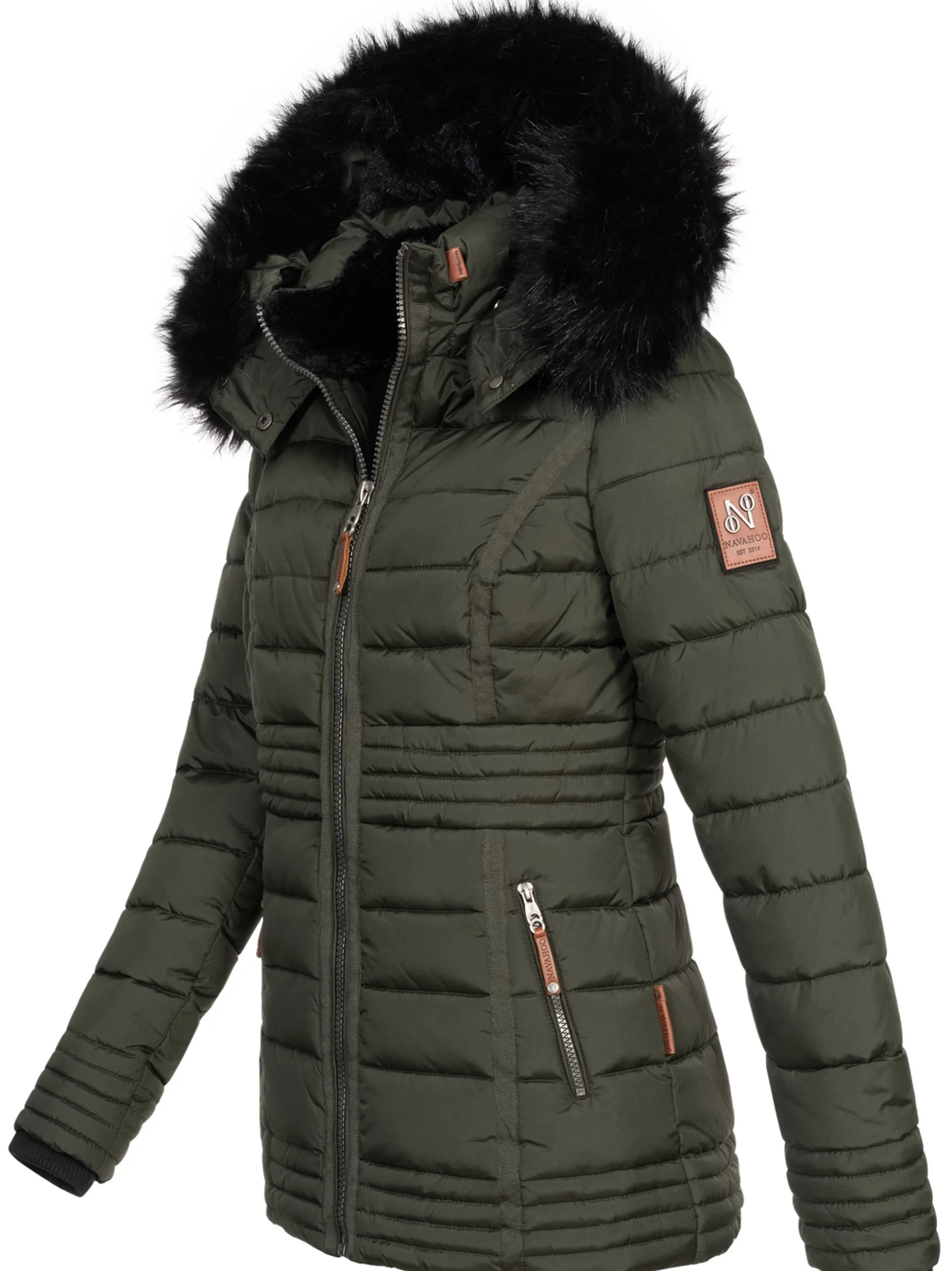 Navahoo Damen Winterjacke - Umay Pri in oliv
