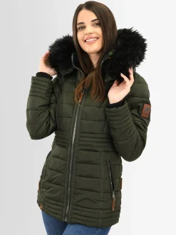 Navahoo Damen Winterjacke - Umay Pri in oliv