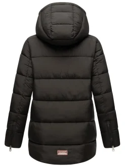 Navahoo Damen Winterjacke - Wattewölkchen in schwarz