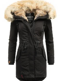 Navahoo Damen Wintermantel - Bombii in schwarz
