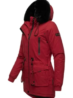 Navahoo Damen Wintermantel - Olessaa in rot