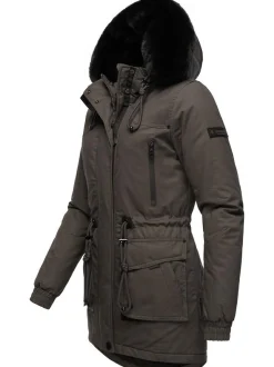 Navahoo Damen Wintermantel - Olessaa in anthrazit