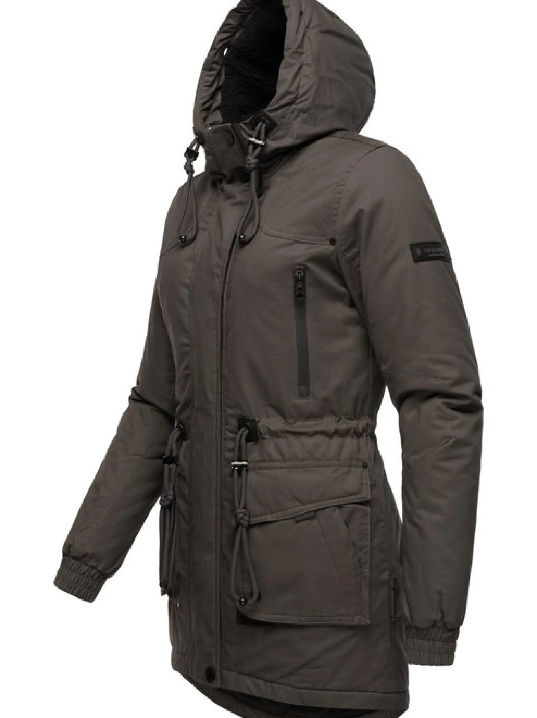 Navahoo Damen Wintermantel - Olessaa in anthrazit