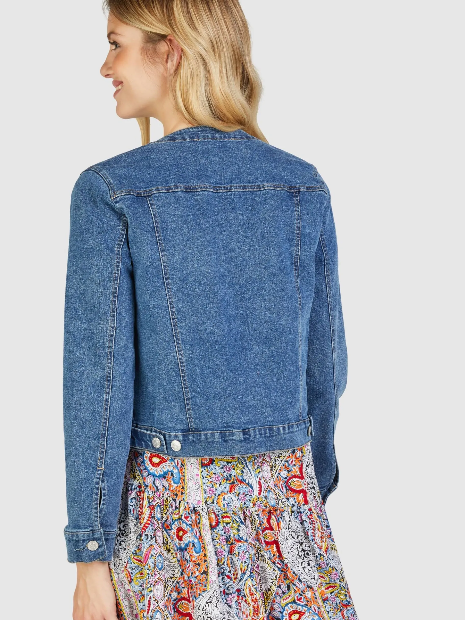 Navigazione Damen Jacke in denim