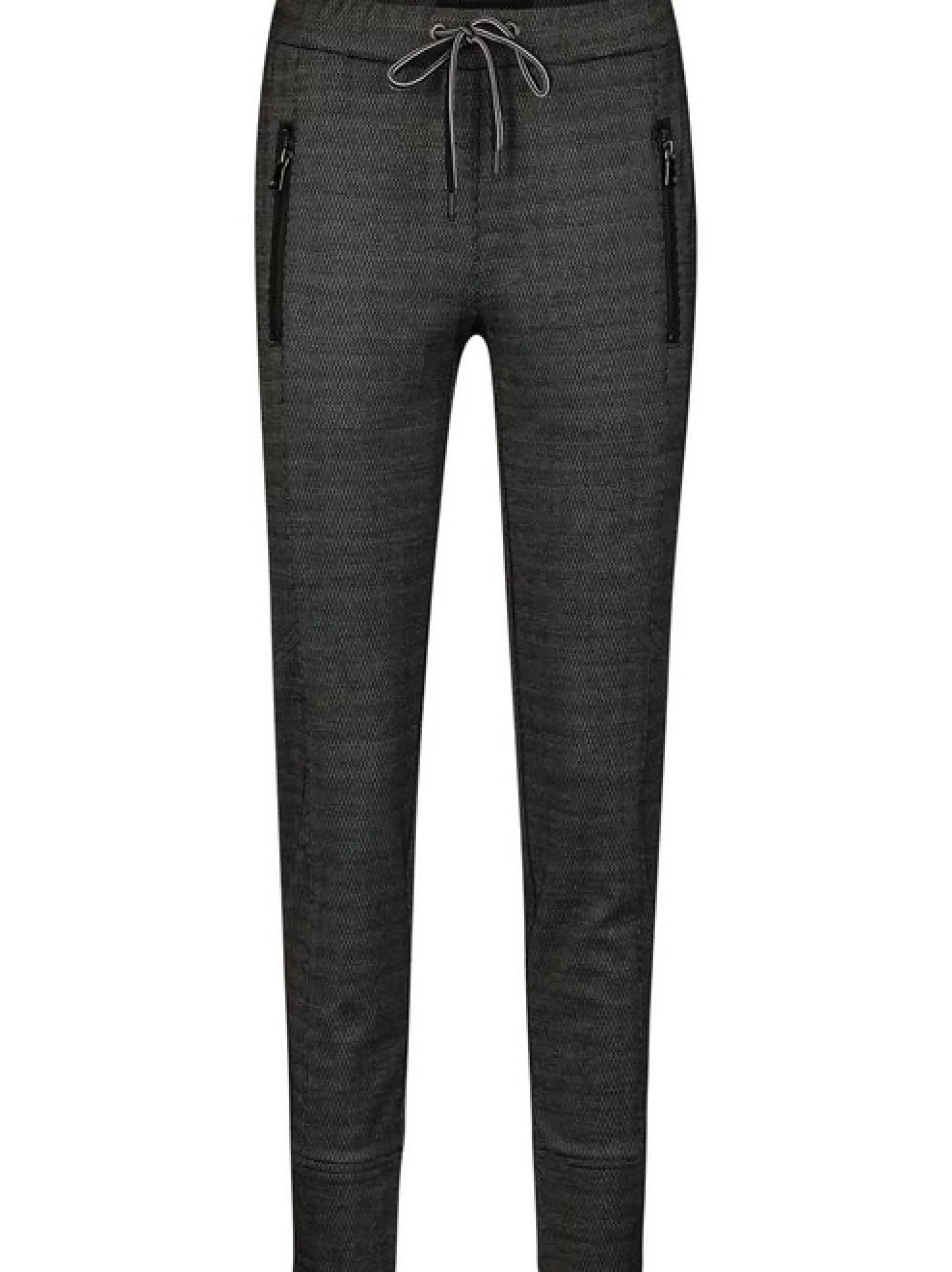 Navigazione Damen Jaquard-Jersey-Hose in schwarz