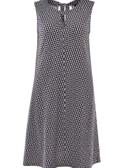 Navigazione Damen Jerseykleid in blau - Länge: knielang