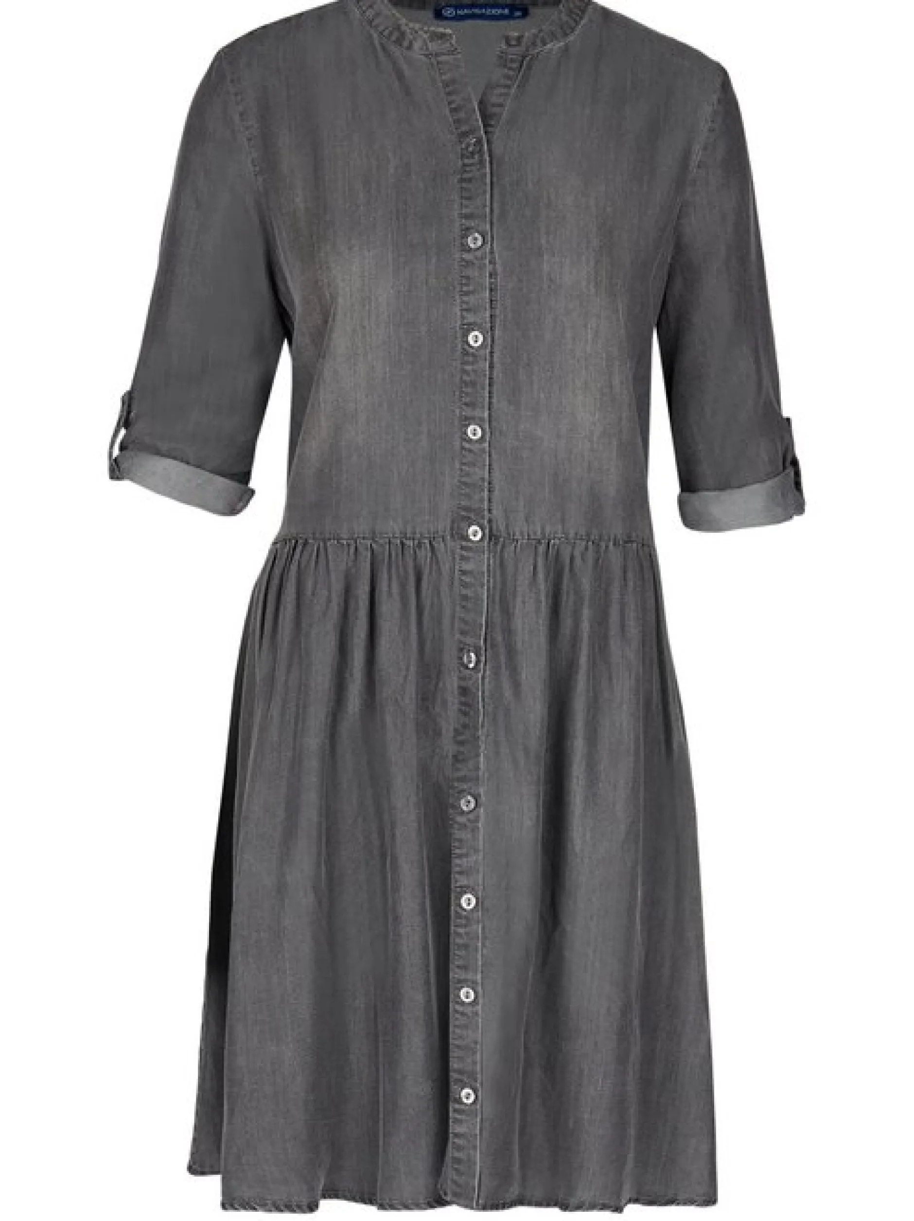 Navigazione Damen Kleid in grau - Länge: mittel