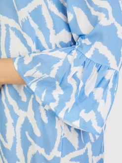 Navigazione Damen Kleid in hellblau - Länge: knielang
