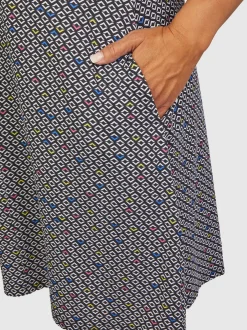 Navigazione Damen Kleid in mehrfarbig - Länge: knielang
