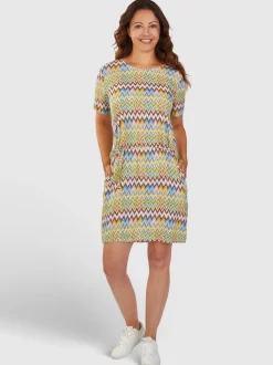 Navigazione Damen Kleid in mehrfarbig - Länge: mittel