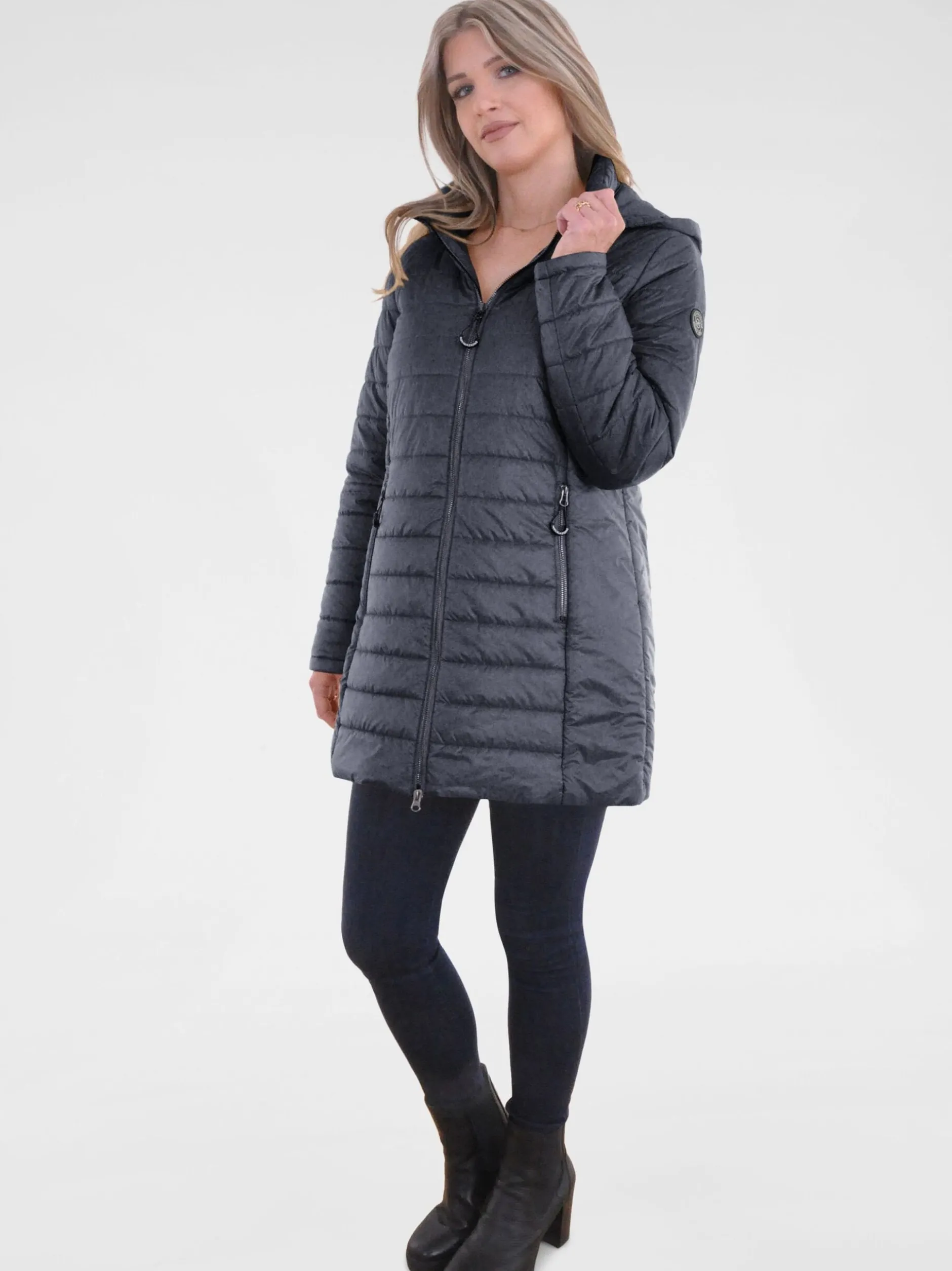 Navigazione Damen Steppmantel in blau