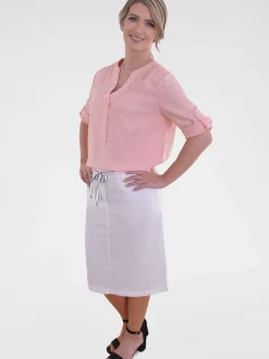 Navigazione Damen Tunika in rosa - Ärmel: 3/4 Arm