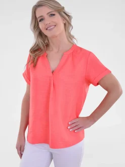 Navigazione Damen Tunika in rosa - Ärmel: kurzarm