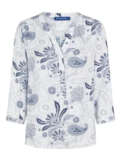 Navigazione Damen Tunika in weiß - Ärmel: 3/4 Arm